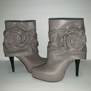 Gray Ankle Boots